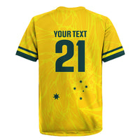 World Cricket Custom Australia Rugby Jersey Aussie! Aussie! Oi! Oi! Oi!