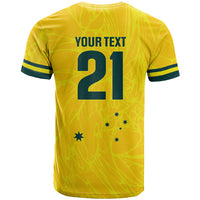 World Cricket Custom Australia T Shirt Aussie! Aussie! Oi! Oi! Oi!