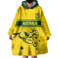 World Cricket Custom Australia Wearable Blanket Hoodie Aussie! Aussie! Oi! Oi! Oi!