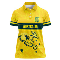 World Cricket Custom Australia Women Polo Shirt Aussie! Aussie! Oi! Oi! Oi!