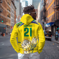 World Cricket Custom South Africa Hoodie Protea Flower Come On Proteas!