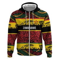 World Cricket Custom Zimbabwe Hoodie Zimbabwe Bird Go Chevrons!