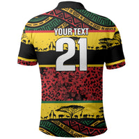 World Cricket Custom Zimbabwe Polo Shirt Zimbabwe Bird Go Chevrons!