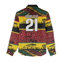 World Cricket Custom Zimbabwe Women Casual Shirt Zimbabwe Bird Go Chevrons!