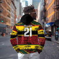 World Cricket Custom Zimbabwe Zip Hoodie Zimbabwe Bird Go Chevrons!