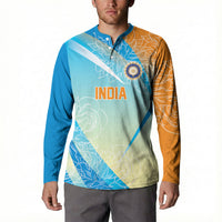 World Cricket Custom India Button Sweatshirt Ashoka Chakra Jeetega Bhai Jeetega India Jeetega!
