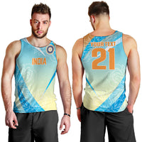 World Cricket Custom India Men Tank Top Ashoka Chakra Jeetega Bhai Jeetega India Jeetega!