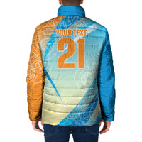 World Cricket Custom India Padded Jacket Ashoka Chakra Jeetega Bhai Jeetega India Jeetega!
