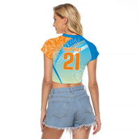 World Cricket Custom India Raglan Cropped T Shirt Ashoka Chakra Jeetega Bhai Jeetega India Jeetega!