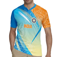 World Cricket Custom India Rugby Jersey Ashoka Chakra Jeetega Bhai Jeetega India Jeetega!