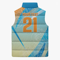 World Cricket Custom India Sleeveless Puffer Jacket Ashoka Chakra Jeetega Bhai Jeetega India Jeetega!