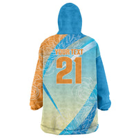 World Cricket Custom India Wearable Blanket Hoodie Ashoka Chakra Jeetega Bhai Jeetega India Jeetega!