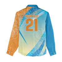 World Cricket Custom India Women Casual Shirt Ashoka Chakra Jeetega Bhai Jeetega India Jeetega!