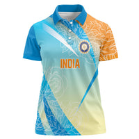 World Cricket Custom India Women Polo Shirt Ashoka Chakra Jeetega Bhai Jeetega India Jeetega!