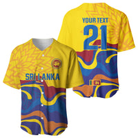 World Cricket Custom Sri Lanka Baseball Jersey Lion with Sword Api Dinamu!