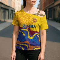 World Cricket Custom Sri Lanka Cross Shoulder Shirt Lion with Sword Api Dinamu!