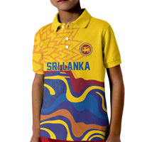 World Cricket Custom Sri Lanka Kid Polo Shirt Lion with Sword Api Dinamu!