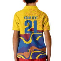World Cricket Custom Sri Lanka Kid Polo Shirt Lion with Sword Api Dinamu!