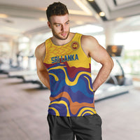 World Cricket Custom Sri Lanka Men Tank Top Lion with Sword Api Dinamu!