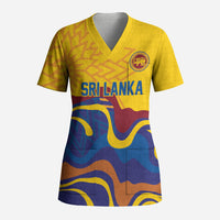 World Cricket Custom Sri Lanka Scrub Top Lion with Sword Api Dinamu!