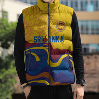 World Cricket Custom Sri Lanka Sleeveless Puffer Jacket Lion with Sword Api Dinamu!