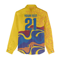 World Cricket Custom Sri Lanka Women Casual Shirt Lion with Sword Api Dinamu!