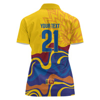 World Cricket Custom Sri Lanka Women Polo Shirt Lion with Sword Api Dinamu!