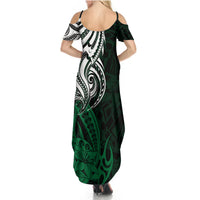 Your Matter Suicide Prevention Summer Maxi Dress Green Polynesian Tribal - Wonder Print Shop