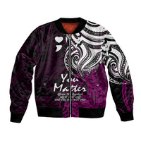 Your Matter Suicide Prevention Bomber Jacket Pink Polynesian Tribal LT9 - Wonder Print Shop