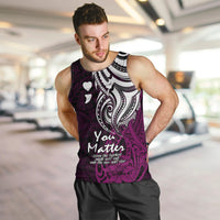 your-matter-suicide-prevention-men-tank-top-pink-polynesian-tribal