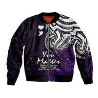 Your Matter Suicide Prevention Bomber Jacket Purple Polynesian Tribal LT9 - Wonder Print Shop
