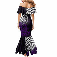Your Matter Suicide Prevention Mermaid Dress Purple Polynesian Tribal - Wonder Print Shop