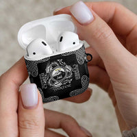 Personalized Caernarfonshire Sir Gaernarfon AirPods Case Black Castle Tower Celtic-inspired - Wonder Print Shop