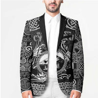 Personalized Caernarfonshire Sir Gaernarfon Blazer Black Castle Tower Celtic-inspired - Wonder Print Shop