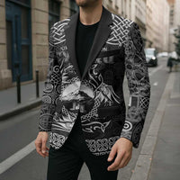 Personalized Caernarfonshire Sir Gaernarfon Blazer Black Castle Tower Celtic-inspired - Wonder Print Shop