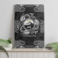 Personalized Caernarfonshire Sir Gaernarfon Canvas Wall Art Black Castle Tower Celtic-inspired - Wonder Print Shop