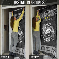 Personalized Caernarfonshire Sir Gaernarfon Door Cover Black Castle Tower Celtic-inspired - Wonder Print Shop