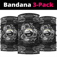 Personalized Caernarfonshire Sir Gaernarfon Neck Gaiter Black Castle Tower Celtic-inspired - Wonder Print Shop