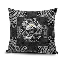 Personalized Caernarfonshire Sir Gaernarfon Pillow Cover Black Castle Tower Celtic-inspired - Wonder Print Shop