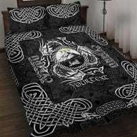 Personalized Caernarfonshire Sir Gaernarfon Quilt Bed Set Black Castle Tower Celtic-inspired - Wonder Print Shop