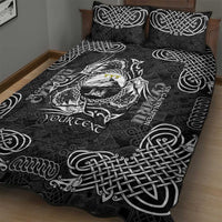 Personalized Caernarfonshire Sir Gaernarfon Quilt Bed Set Black Castle Tower Celtic-inspired - Wonder Print Shop