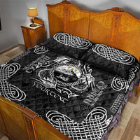 Personalized Caernarfonshire Sir Gaernarfon Quilt Bed Set Black Castle Tower Celtic-inspired - Wonder Print Shop
