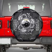 Personalized Caernarfonshire Sir Gaernarfon Spare Tire Cover Black Castle Tower Celtic-inspired - Wonder Print Shop
