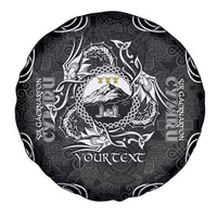 Personalized Caernarfonshire Sir Gaernarfon Spare Tire Cover Black Castle Tower Celtic-inspired - Wonder Print Shop