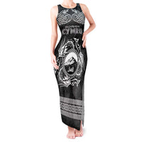 Personalized Caernarfonshire Sir Gaernarfon Tank Maxi Dress Black Castle Tower Celtic-inspired - Wonder Print Shop
