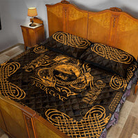 Personalized Caernarfonshire Sir Gaernarfon Quilt Bed Set Gold Castle Tower Celtic-inspired - Wonder Print Shop