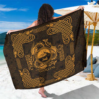 Personalized Caernarfonshire Sir Gaernarfon Sarong Gold Castle Tower Celtic-inspired - Wonder Print Shop