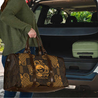 Personalized Caernarfonshire Sir Gaernarfon Travel Bag Gold Castle Tower Celtic-inspired - Wonder Print Shop