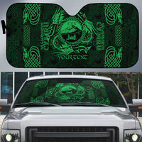 Personalized Caernarfonshire Sir Gaernarfon Auto Sun Shade Green Castle Tower Celtic-inspired - Wonder Print Shop