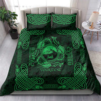 Personalized Caernarfonshire Sir Gaernarfon Bedding Set Green Castle Tower Celtic-inspired - Wonder Print Shop